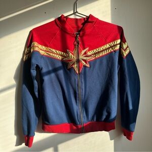 Captain Marvel Disneyland Paris Zip Up Long‎ Sleeve Jacket Women's Medium